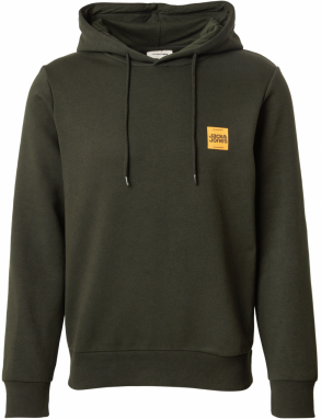 JACK & JONES Mikina 'JJBRANDY'  tmavozelená