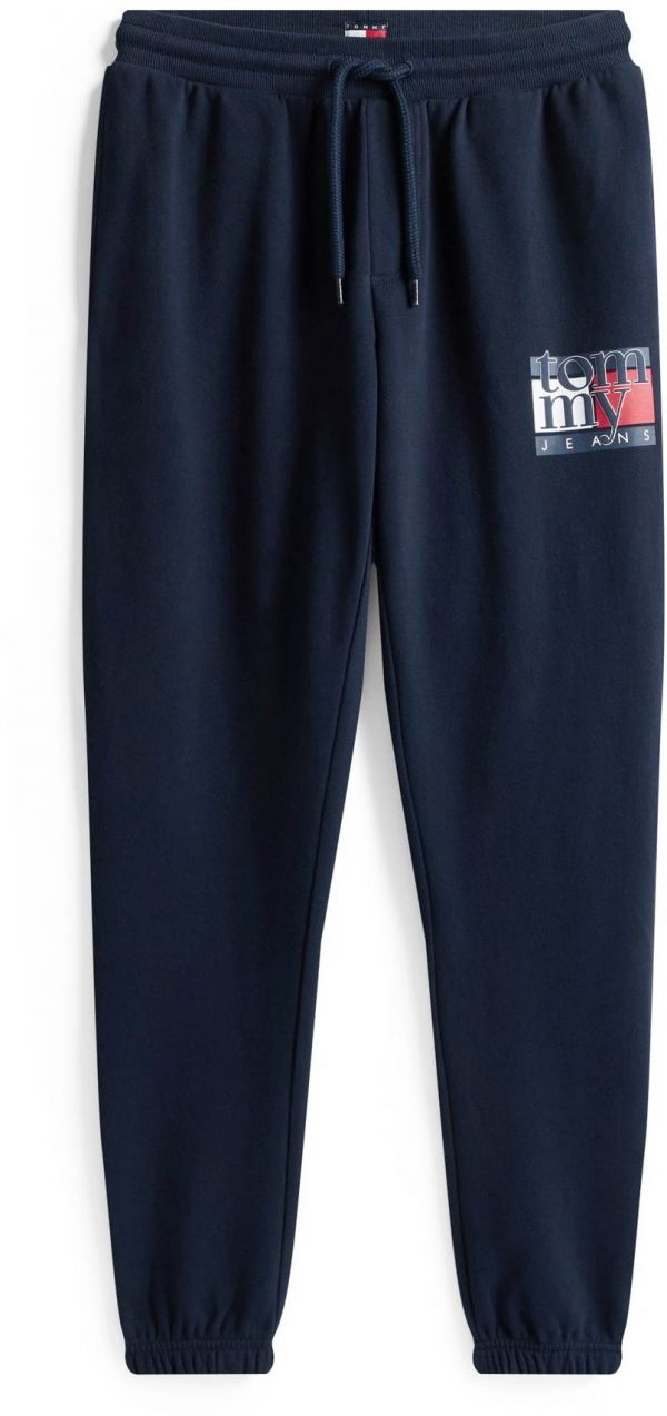 Tommy Jeans Nohavice  námornícka modrá / červená / biela