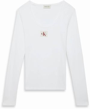 Calvin Klein Jeans Tričko  biela