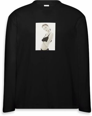 Calvin Klein Tričko 'CLASSIC KATE'  svetlosivá / čierna / biela / šedobiela