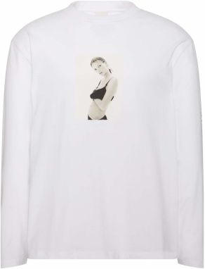 Calvin Klein Tričko 'CLASSIC KATE'  svetlosivá / čierna / biela