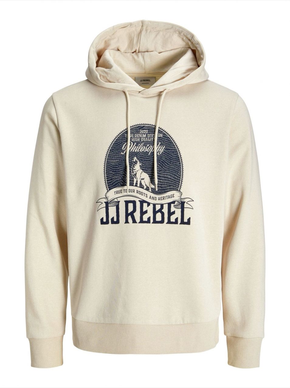 JJ Rebel Mikina 'JREBLASSE'  béžová / námornícka modrá