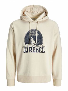 JJ Rebel Mikina 'JREBLASSE'  béžová / námornícka modrá