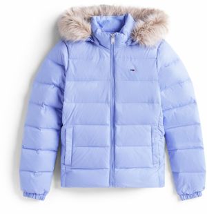 Tommy Jeans Zimná bunda  svetlomodrá / svetlohnedá