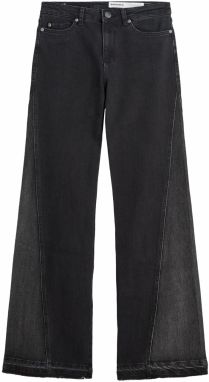 Bershka Džínsy  čierny denim