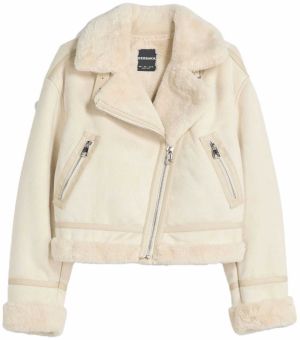 Bershka Zimná bunda  piesková