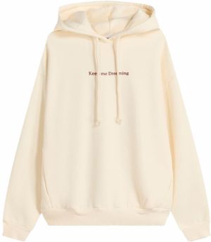 Bershka Mikina  nebielená / čerešňová