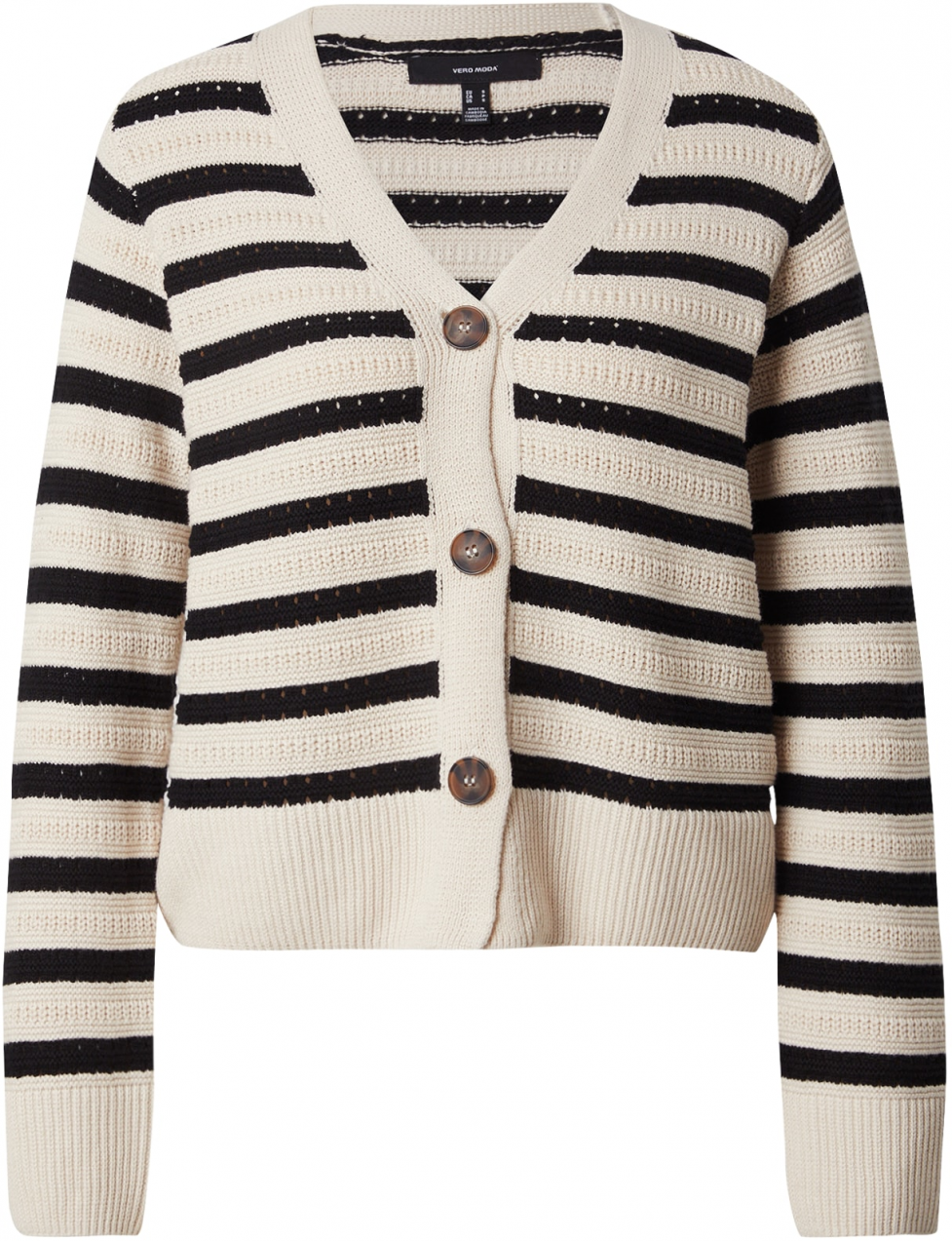 VERO MODA Kardigán 'VMCALLA'  nebielená / čierna
