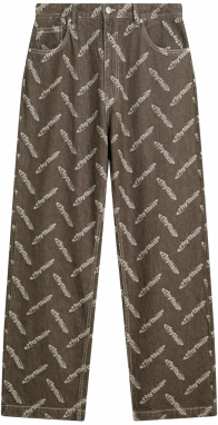 Bershka Džínsy  hnedá / kapučíno