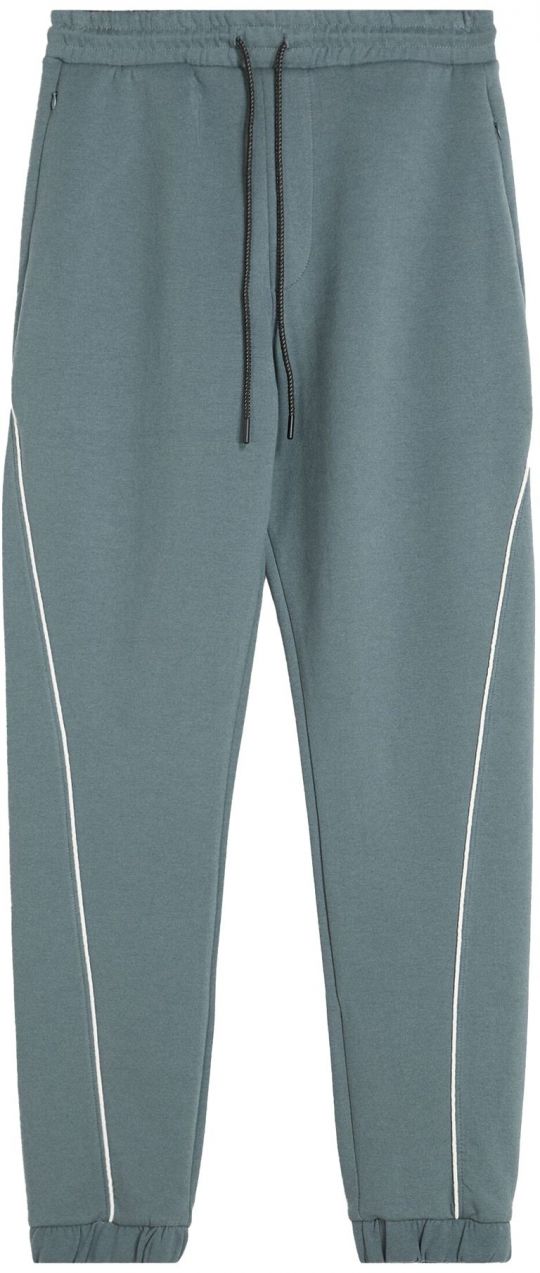 Bershka Nohavice  dymovo modrá / biela