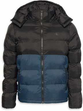 Calvin Klein Jeans Prechodná bunda  tmavomodrá / čierna