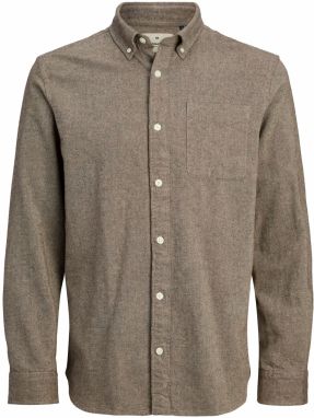 JACK & JONES Košeľa 'JPRBLUBROOK'  hnedá
