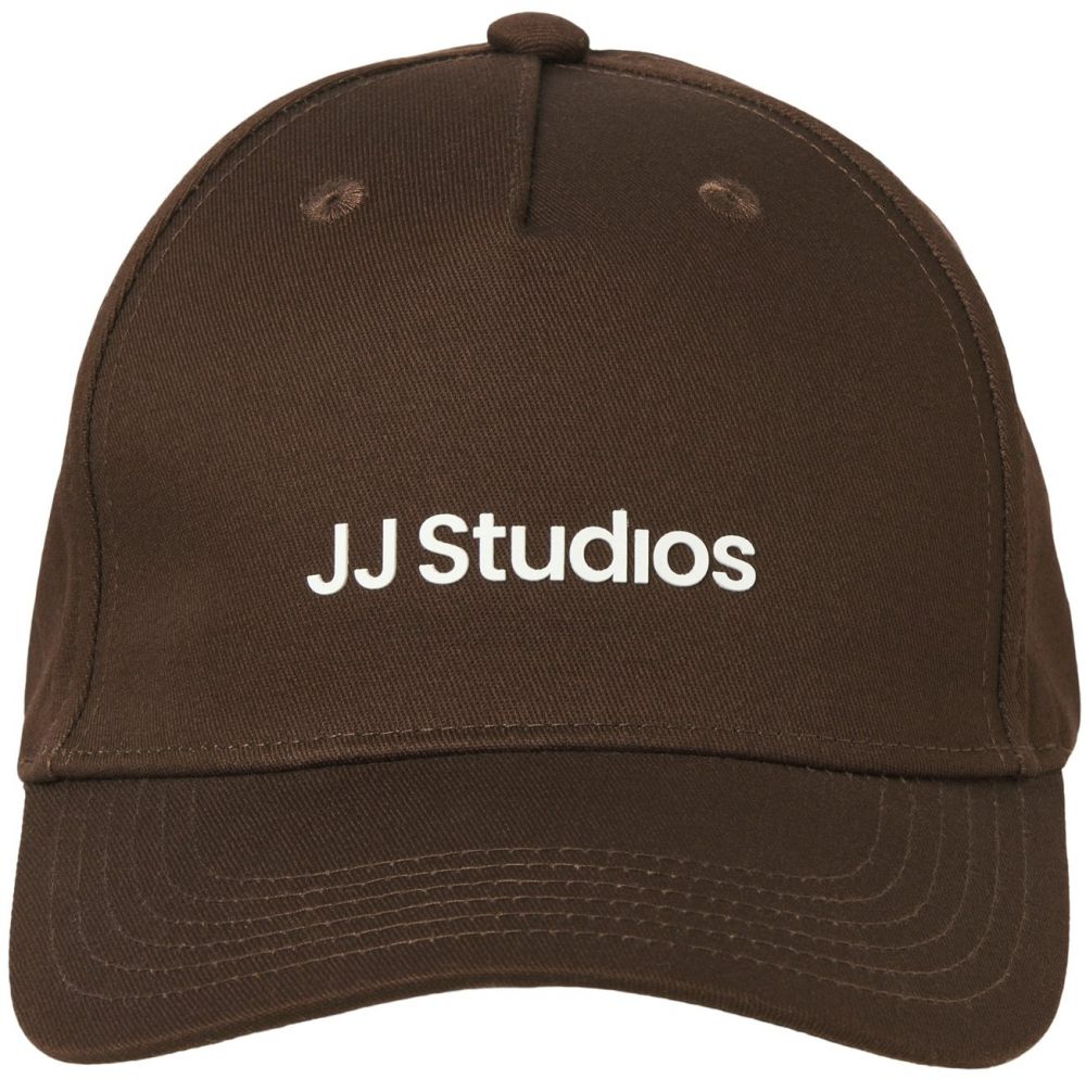 JACK & JONES Čiapka  čokoládová / biela