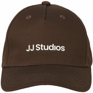 JACK & JONES Čiapka  čokoládová / biela