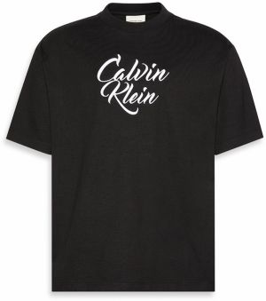 Calvin Klein Jeans Tričko  čierna / biela