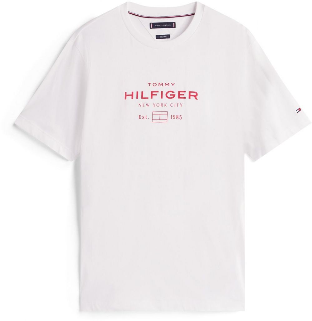 TOMMY HILFIGER Tričko  červená / biela