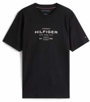 TOMMY HILFIGER Tričko  čierna / biela