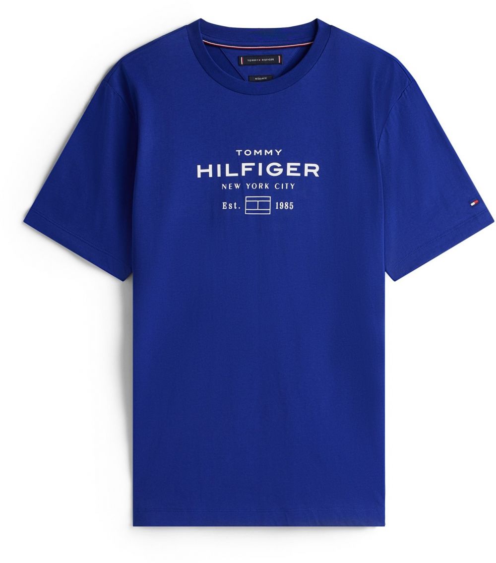 TOMMY HILFIGER Tričko  modrá / biela