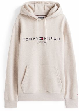 TOMMY HILFIGER Mikina  námornícka modrá / kapučíno / červená