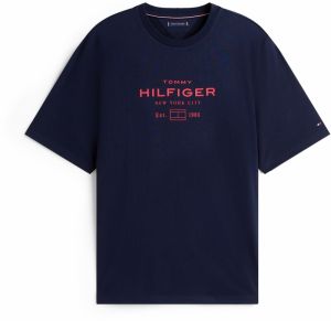 Tommy Hilfiger Big & Tall Tričko  námornícka modrá / červená