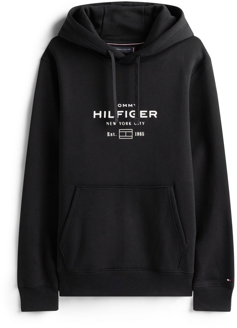 TOMMY HILFIGER Mikina  čierna / biela