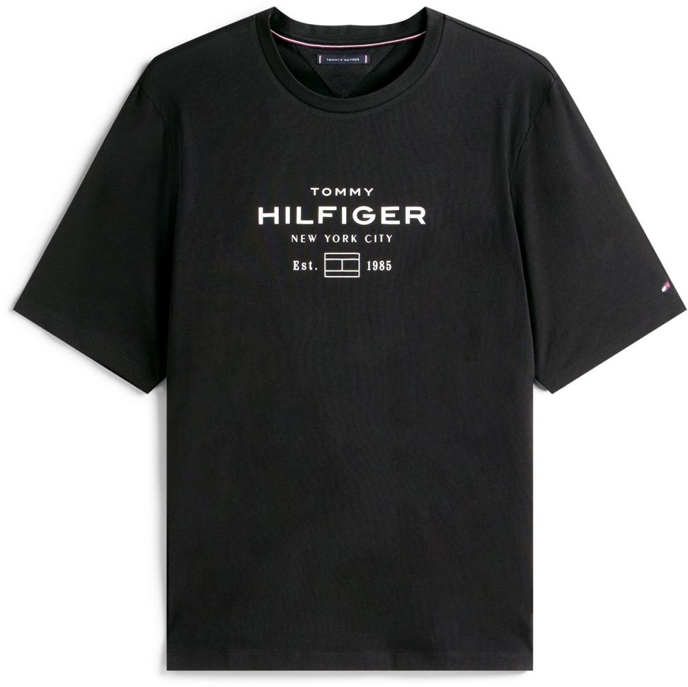 Tommy Hilfiger Big & Tall Tričko  čierna / biela