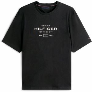 Tommy Hilfiger Big & Tall Tričko  čierna / biela