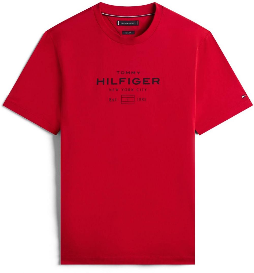 TOMMY HILFIGER Tričko  červená / čierna