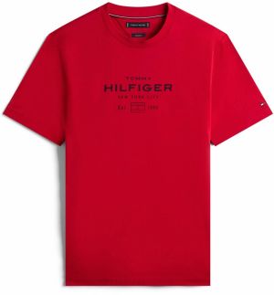 TOMMY HILFIGER Tričko  červená / čierna