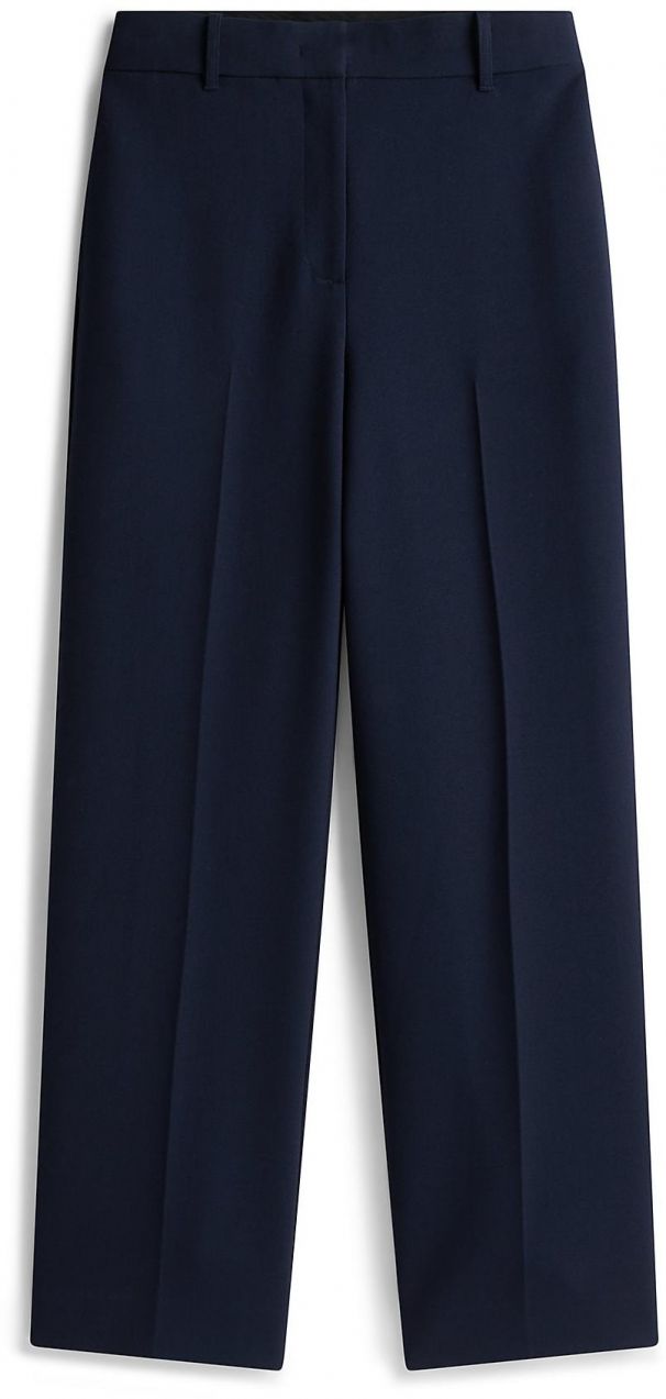 TOMMY HILFIGER Nohavice s pukmi  tmavomodrá