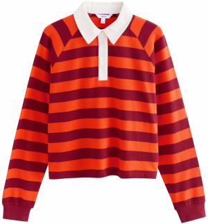 Next Sveter  oranžová / tmavočervená / biela