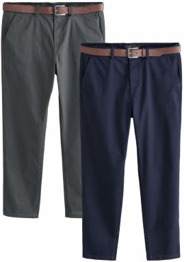 Next Chino nohavice  námornícka modrá / tmavosivá