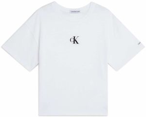 Calvin Klein Jeans Tričko  čierna / biela