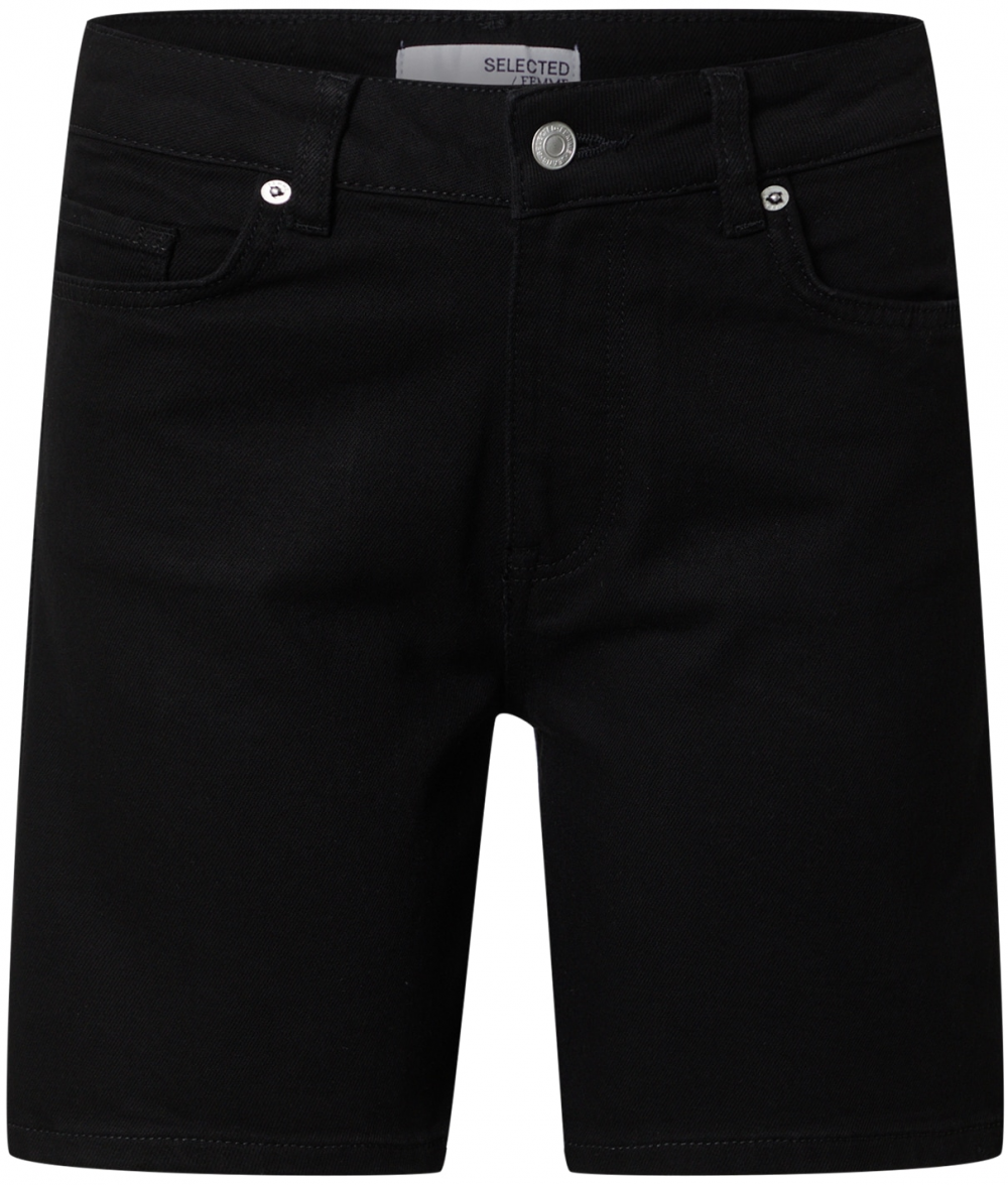 SELECTED Džínsy  čierny denim