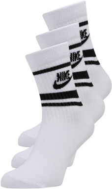 Nike Sportswear Ponožky 'Everyday Essential'  čierna / biela