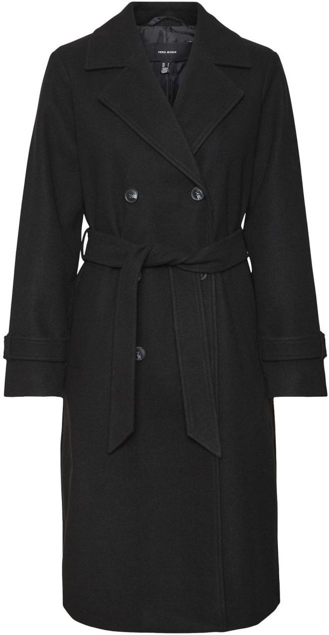 VERO MODA Prechodný kabát 'VMFORTUNEVEGA'  čierna
