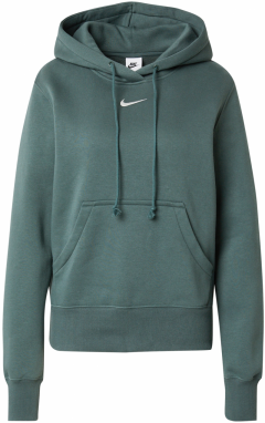 Nike Sportswear Sveter 'PHNX FLC'  tmavozelená / biela