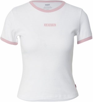 LEVI'S ® Tričko 'Graphic Ringer Rickie'  ružová / biela