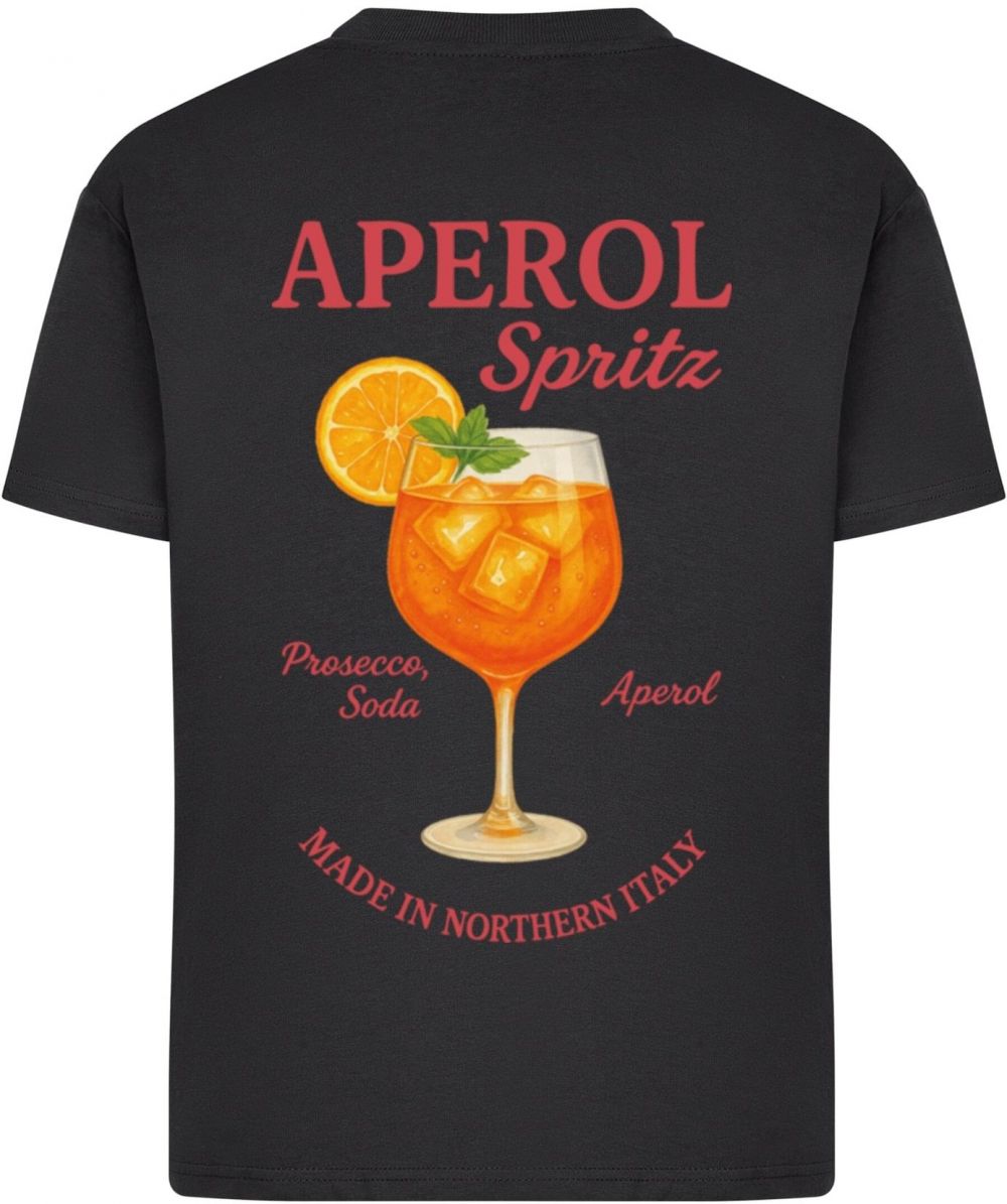 Merchcode Tričko 'Aperol Spritz'  oranžová / červená / čierna