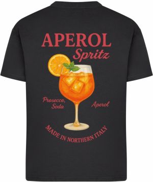 Merchcode Tričko 'Aperol Spritz'  oranžová / červená / čierna