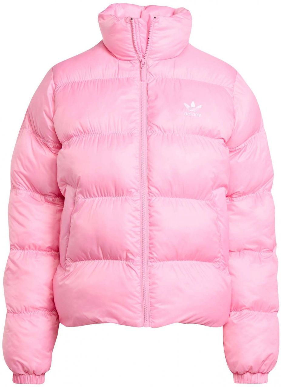 ADIDAS ORIGINALS Prechodná bunda 'Adicolor'  ružová / biela