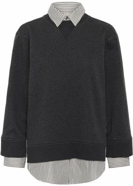 InWear Sveter 'NataljaIW'  tmavosivá / čierna / šedobiela
