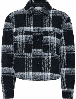 Kaffe Prechodná bunda  sivá / čierna / biela