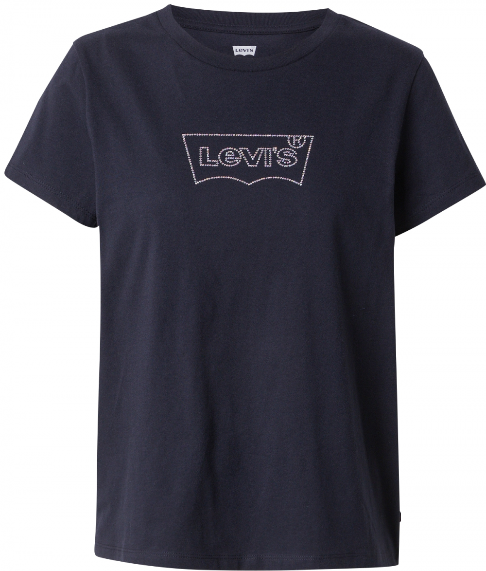 LEVI'S ® Tričko 'The Perfect Tee'  čierna / strieborná
