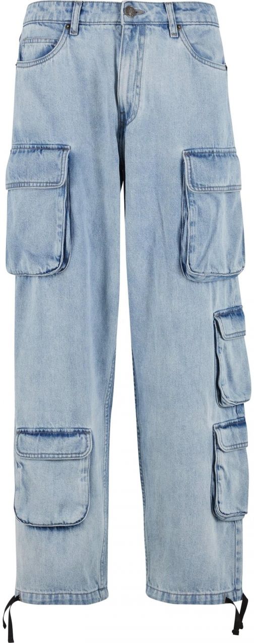 Urban Classics Rifľové kapsáče  modrá denim