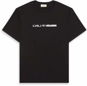 Calvin Klein Jeans Tričko '20S'  fialová / čierna / biela