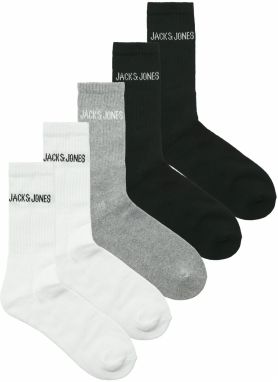 JACK & JONES Ponožky 'JACREGEN'  sivá melírovaná / čierna / biela