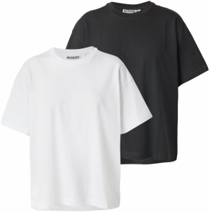WEEKDAY Tričko '2-pack Danya Boxy T-shirt'  biela