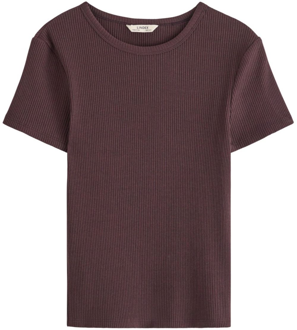 Lindex Tričko 'Love'  burgundská