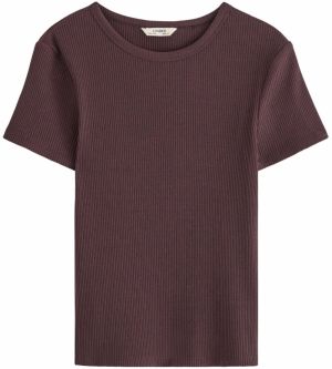Lindex Tričko 'Love'  burgundská